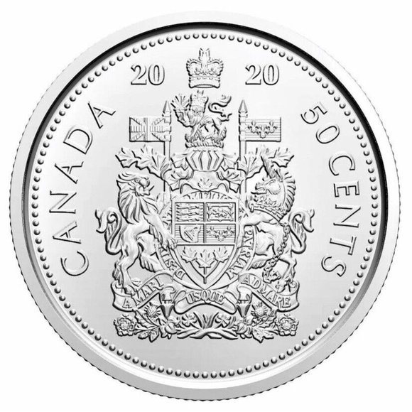 2020 Canada Coat-Of-Arms Special Wrap 50-Cent Roll! - Picture 4 of 6